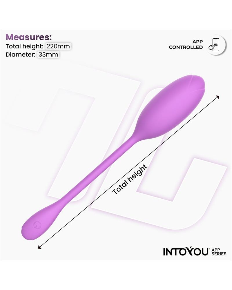 Logan Vibrating Egg with App Unibody Purple