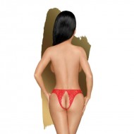 Naughty Valentine Open Panties Red 