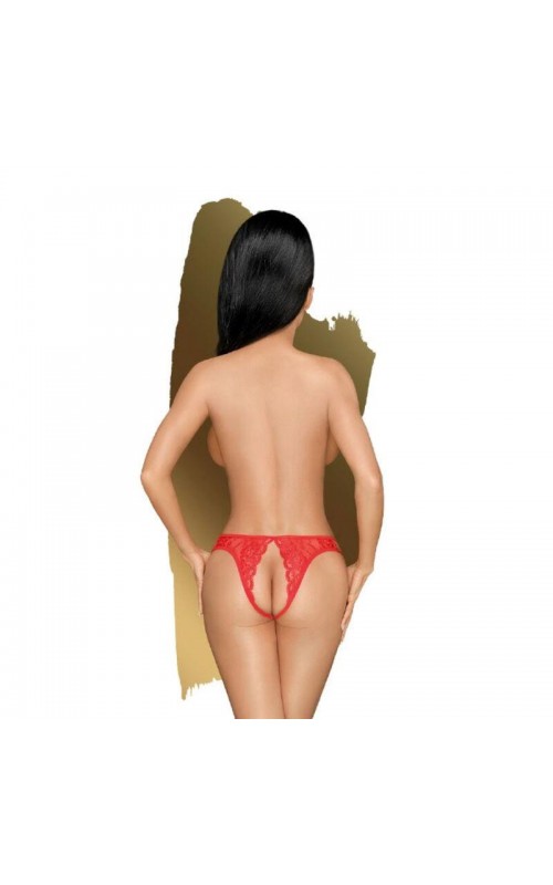Naughty Valentine Open Panties Red 